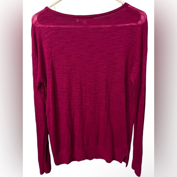 LOFT sweater/long sleeve for women’s color:pink/red size:M - Picture 2 of 4